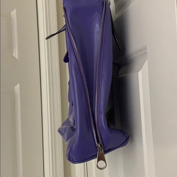 Ted Baker patent leather lavender tote - Picture 3 of 8